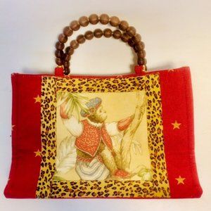 Queen Bee Michelle Ferguson Monkey Tote Handbag